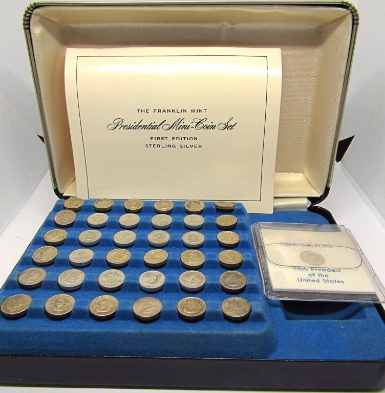 PRESIDENTIAL MINI-COIN SET STERLING SILVER (1 of 2)