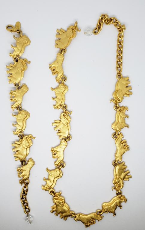SET! LUMINESS GOLD TONED ANIMAL PANEL (1 of 4)