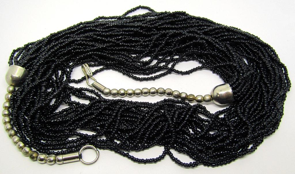 VINTAGE MULTI STRANDED MICRO BEADED NECKLACE (1 of 2)