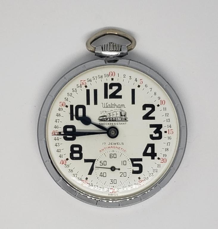 SWISS WALTHAM 16 SIZE POCKET WATCH (1 of 2)