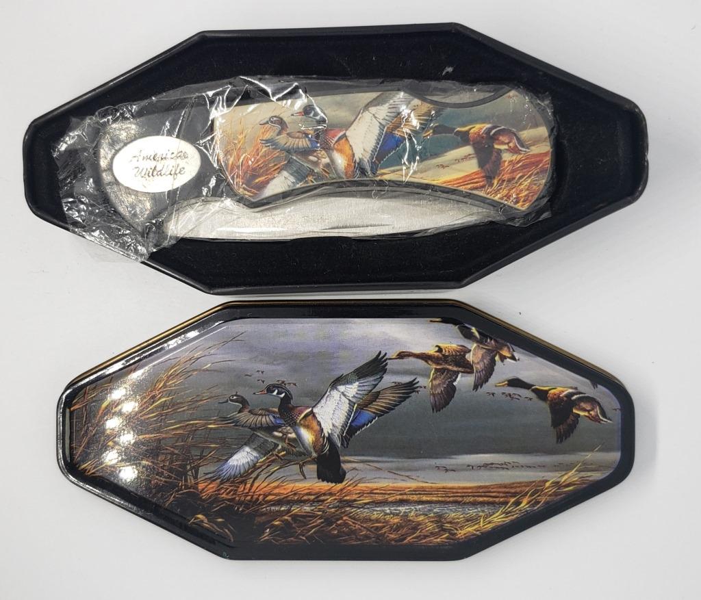 AMERICAN WILDLIFE DUCK THEME KNIFE (1 of 1)