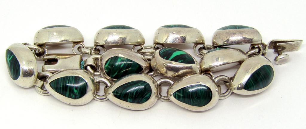 TO-90 MEXICO STERLING PANEL BRACELET WITH (1 of 3)
