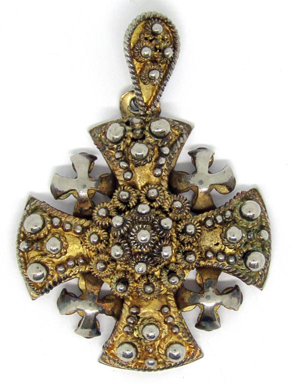 VINTAGE JERUSALEM 925 CROSS PENDANT (1 of 3)