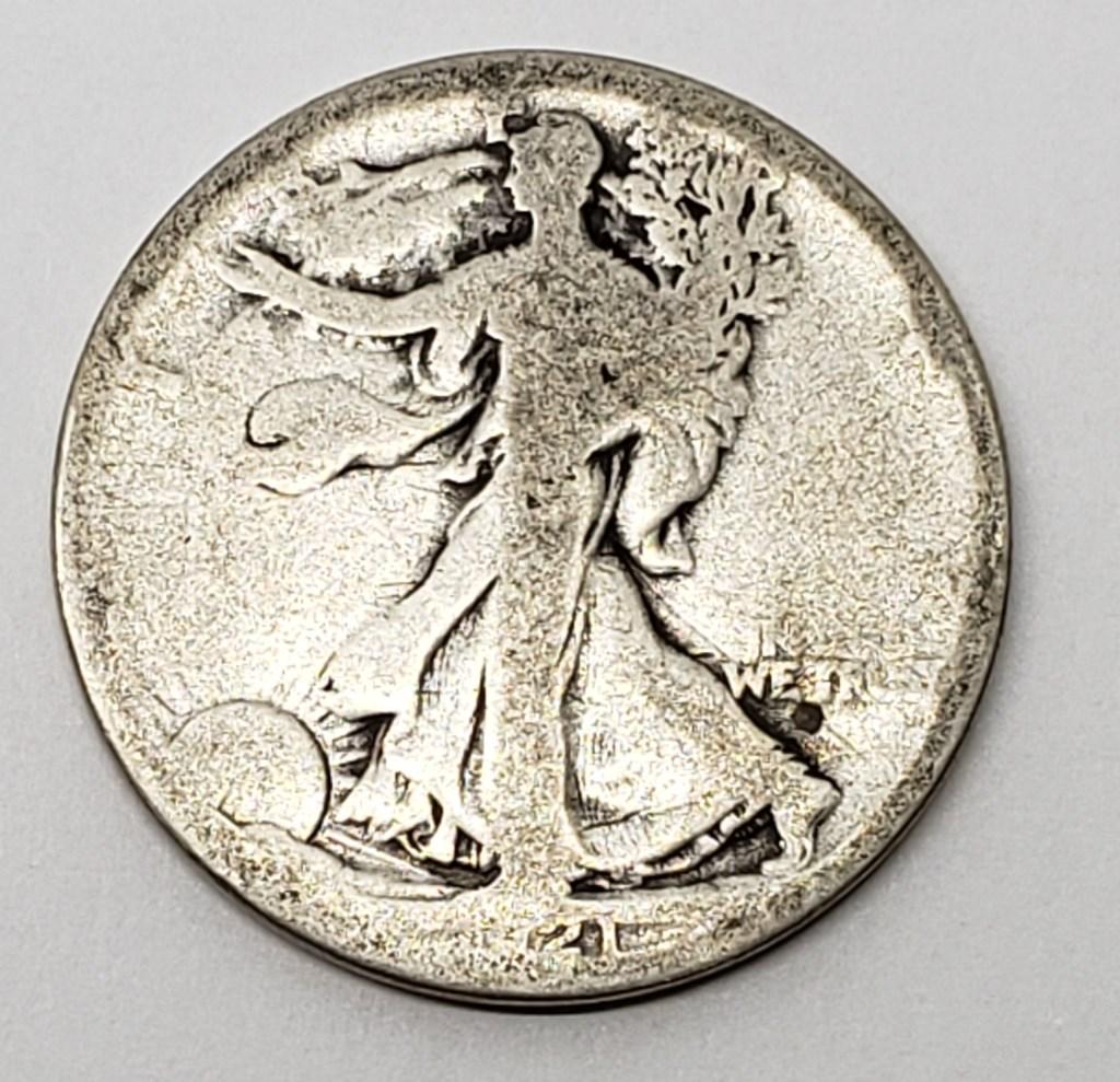 1921-D Walking Liberty Half Dollar - Key Date! (1 of 2)