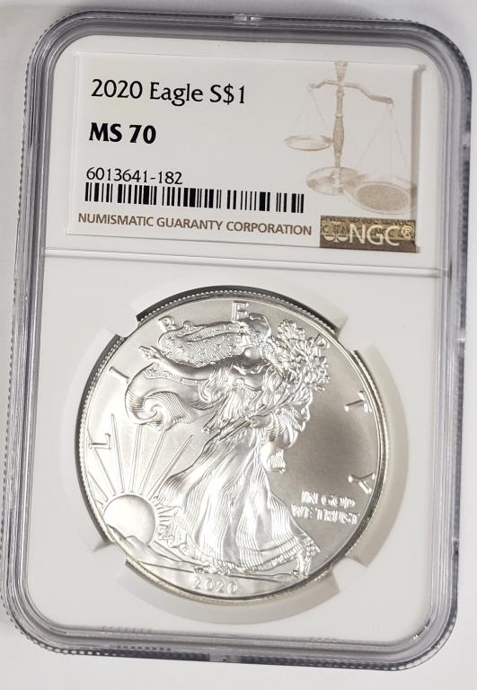 2020 American Silver Eagle NGC MS70 (1 of 4)