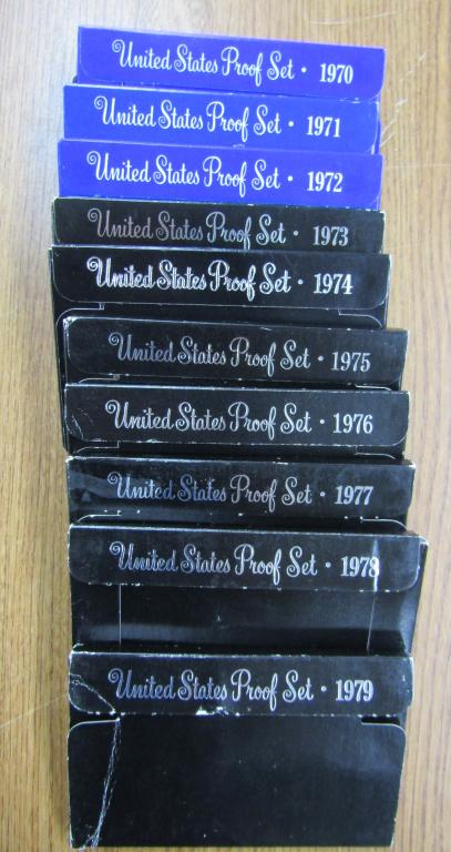 1970 thru 1979 U.S. PROOF SETS (1 of 1)