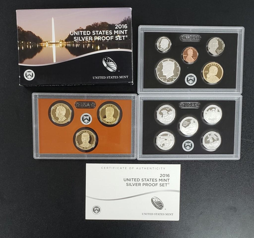 2016 US Silver Proof Set - 13 Coin Set (1 of 2)