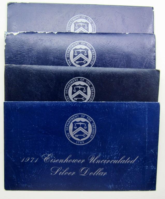4-1971 SILVER IKE DOLLARS UNC (1 of 1)