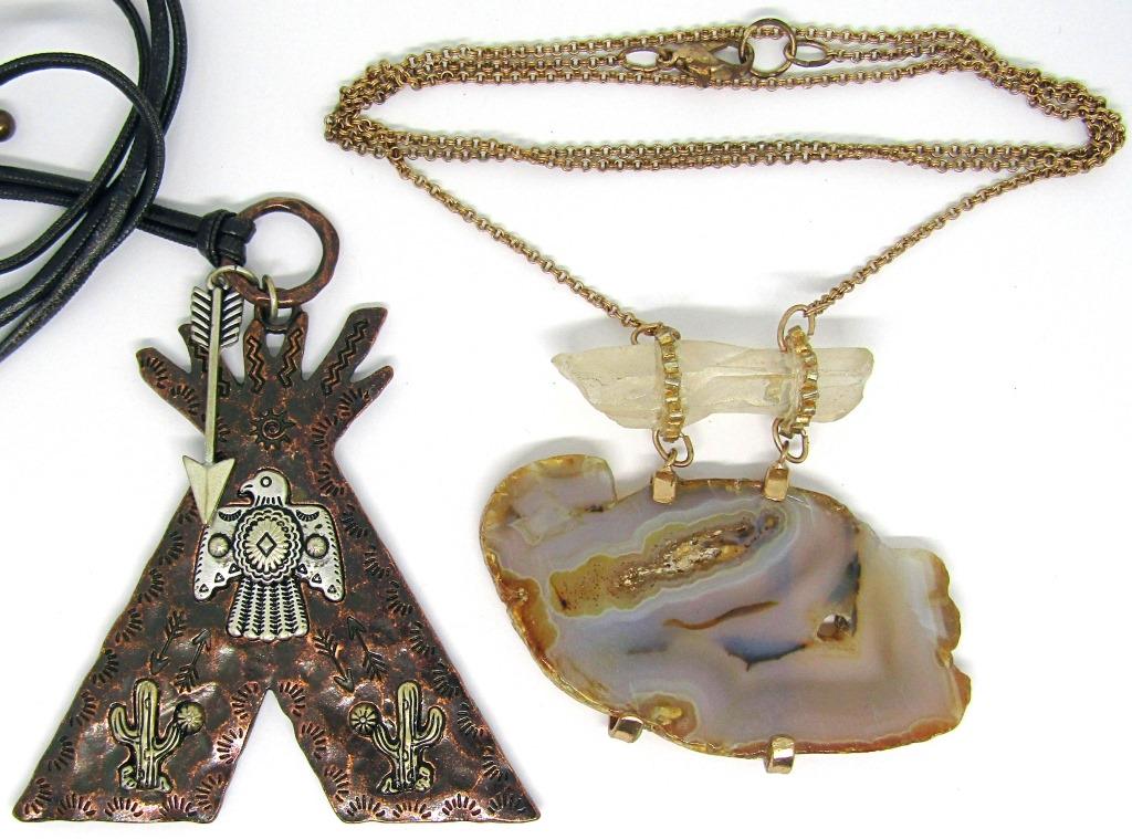 2 VINTAGE STATEMENT NECKLACES! (1 of 2)