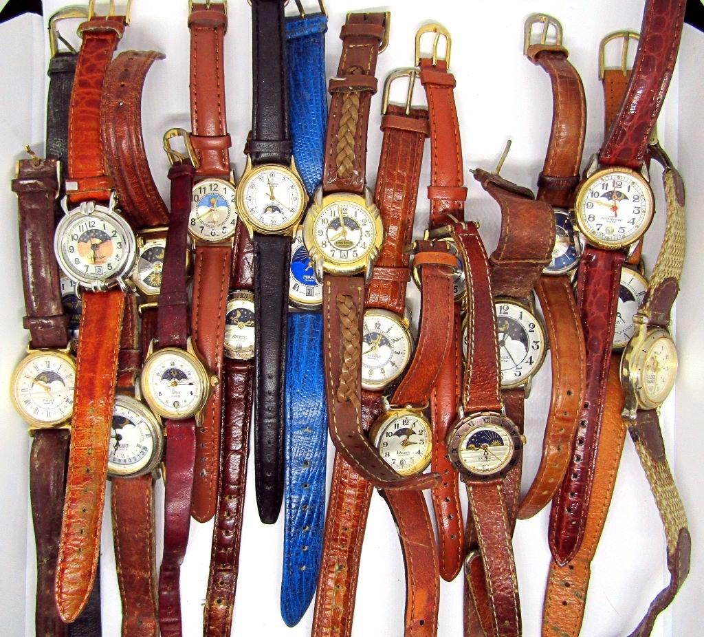 20 Ladies Quartz Watches-Sun/Moon Faces (1 of 3)