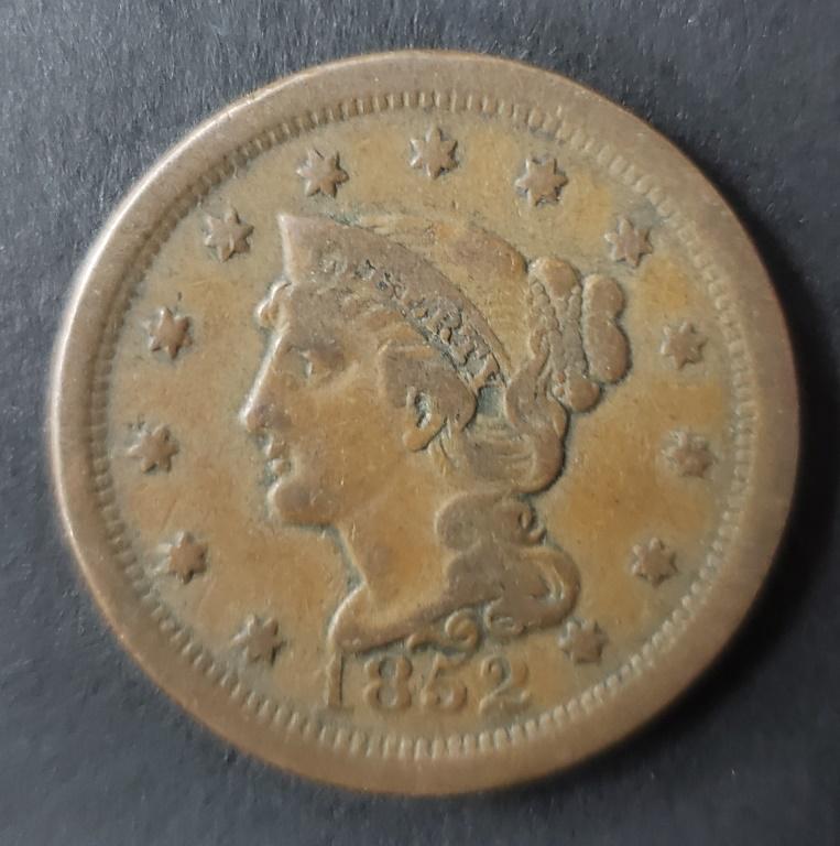 1852 LIBERTY HEAD LARGE CENT (1 of 2)