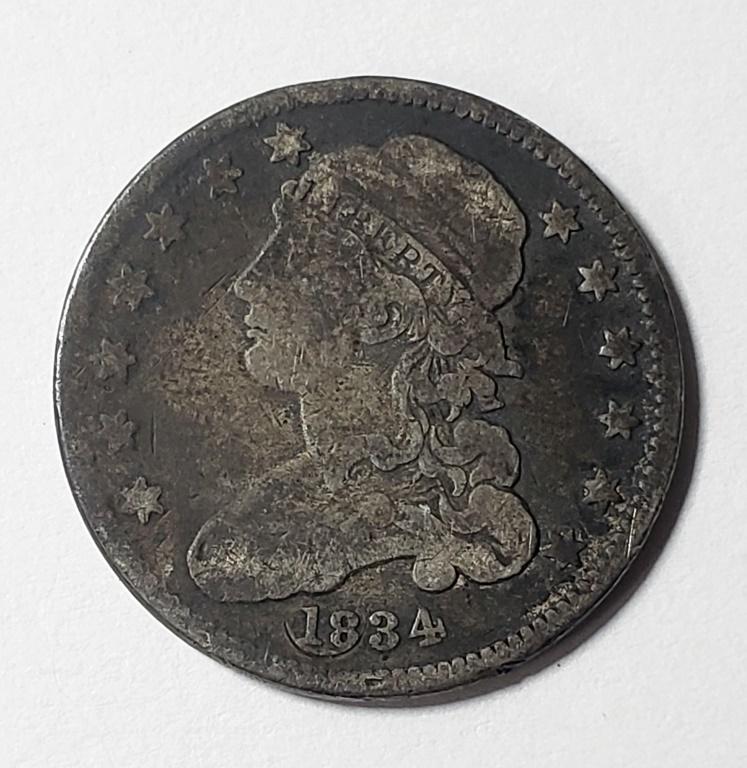 1834 CAPPED BUST QUARTER (1 of 2)
