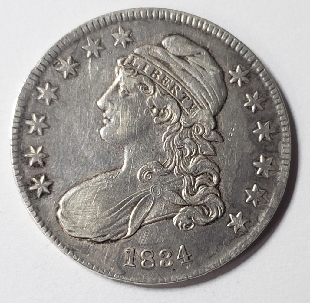 1834 CAPPED BUST HALF DOLLAR (1 of 2)