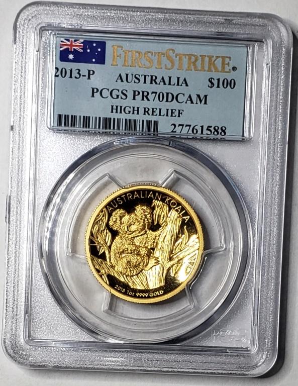 2013-P $100 GOLD AUSTRALIA KOALA PCGS (1 of 7)