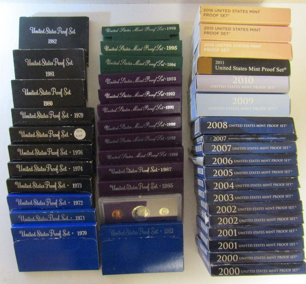 1970's, 80's, 90's 2000's U.S. PROOF SET BULK (1 of 1)