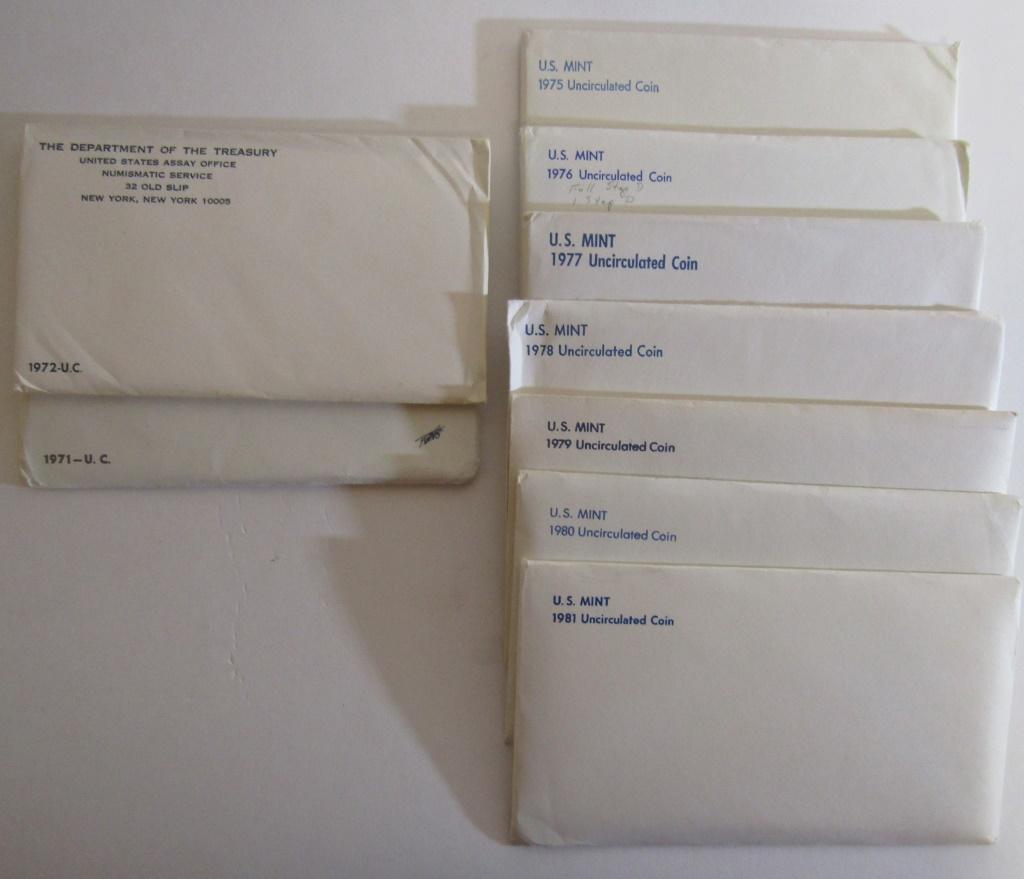 1971, 72, 75, 76, 77, 78, 79, 80 & 81 U.S. MINT (1 of 1)