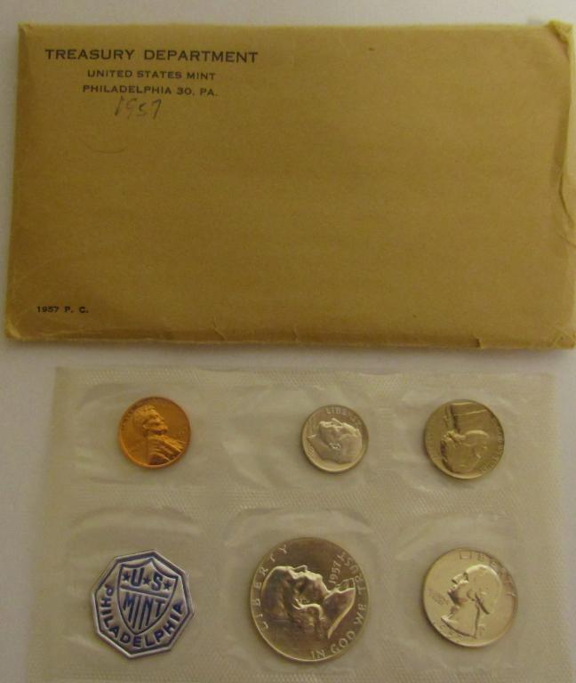 1957 U.S. PROOF SET in FLAT PACK ENVELOPE (1 of 1)