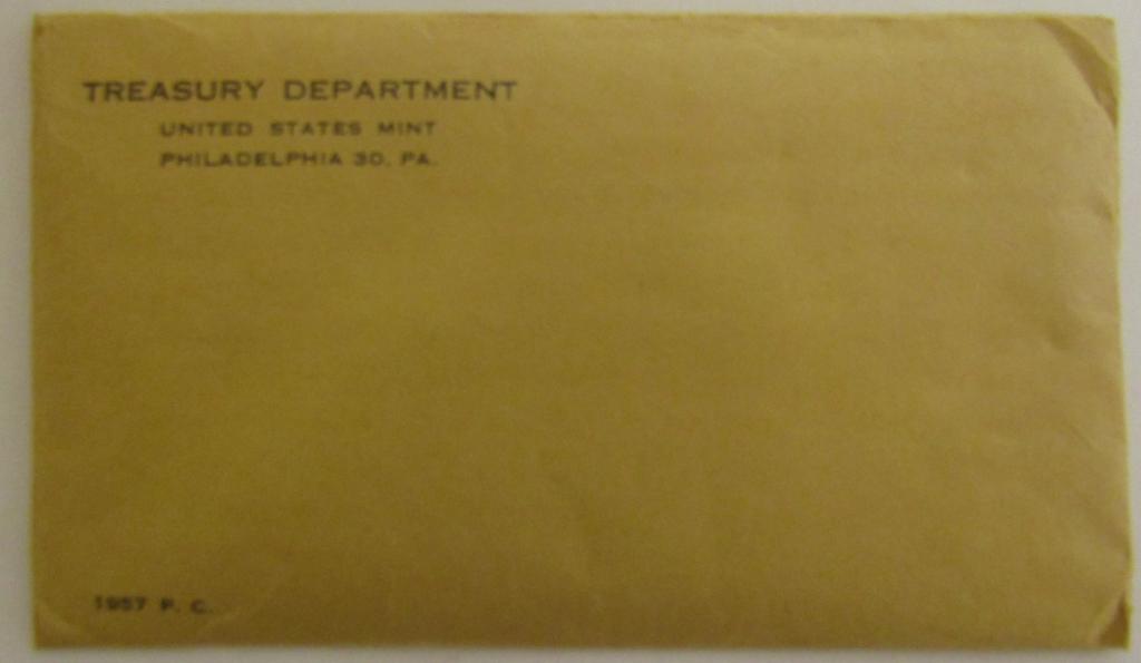 1957 U.S. PROOF SET in FLAT PACK ENVELOPE (1 of 1)