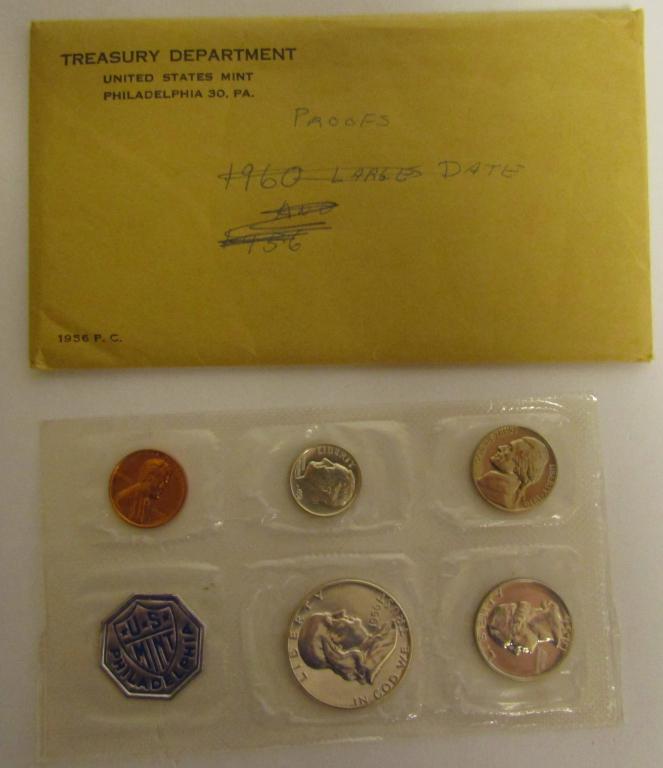 1956 U.S. PROOF SET in FLAT PACK ENVELOPE (1 of 1)