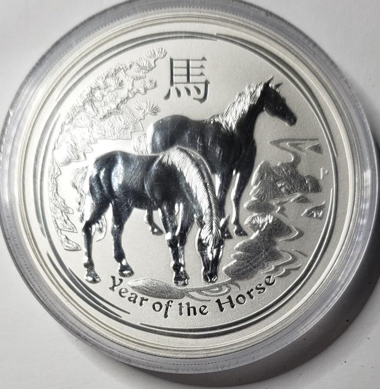 2014 YEAR of the HORSE AUSTRALIAN SILVER (1 of 2)