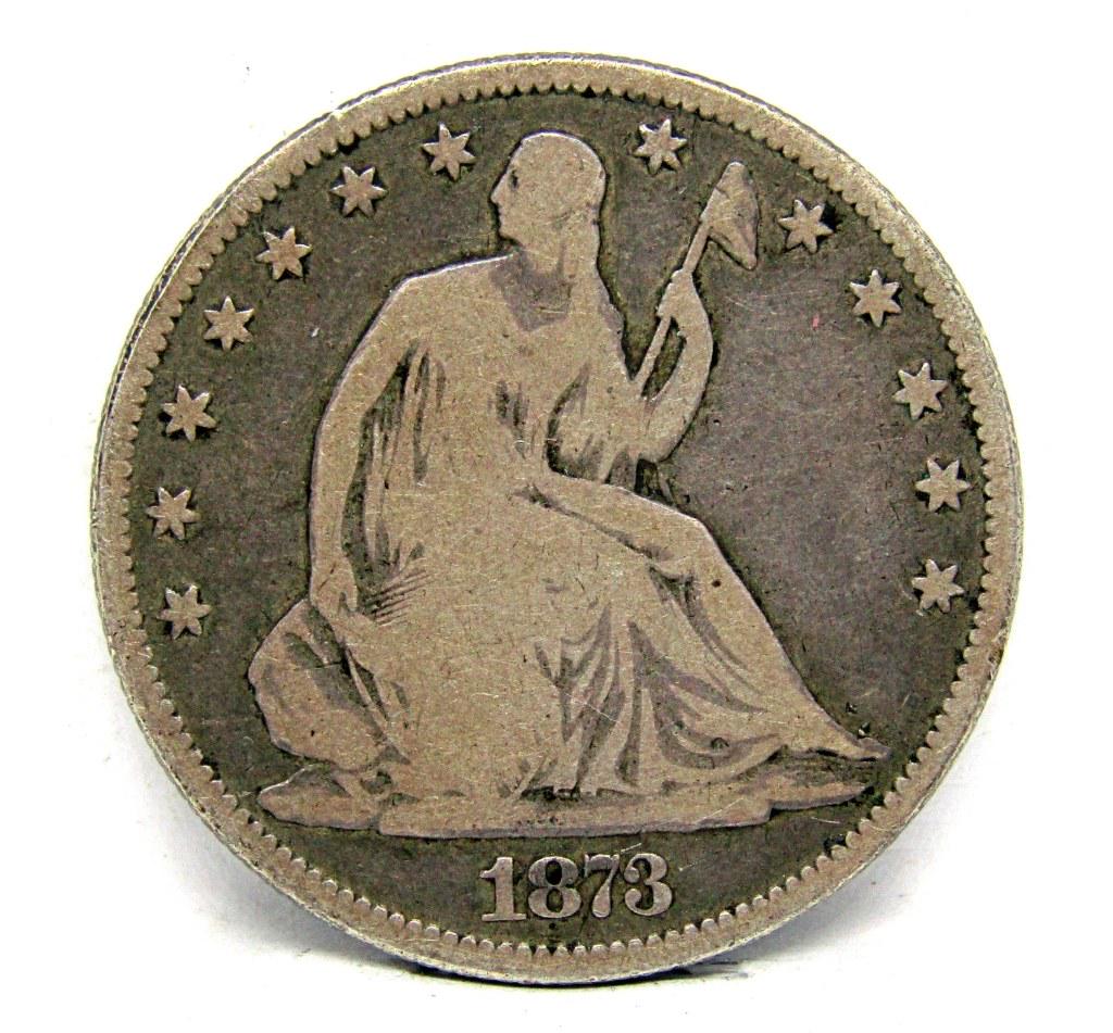 1878 SEATED HALF DOLLAR G/VG (1 of 2)
