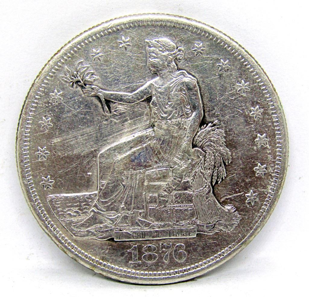 1876-S TRADE SILVER DOLLAR (1 of 2)