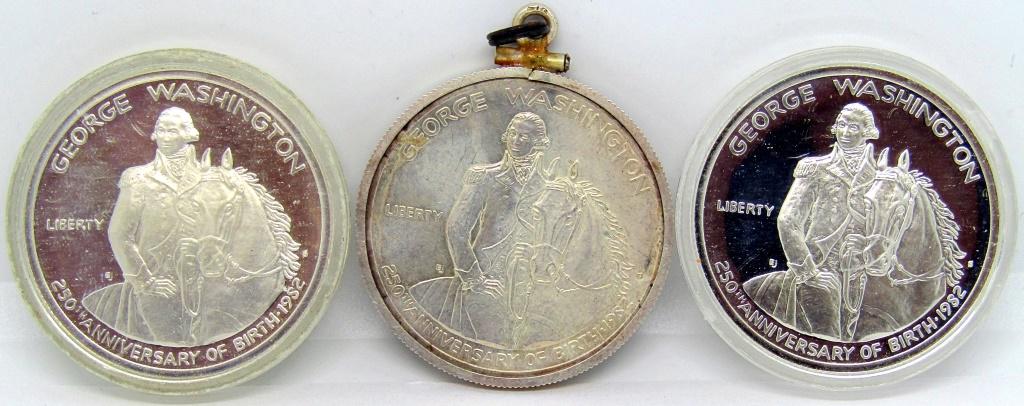 (3) 1982 WASHINGTON SILVER HALF DOLLAR (1 of 2)