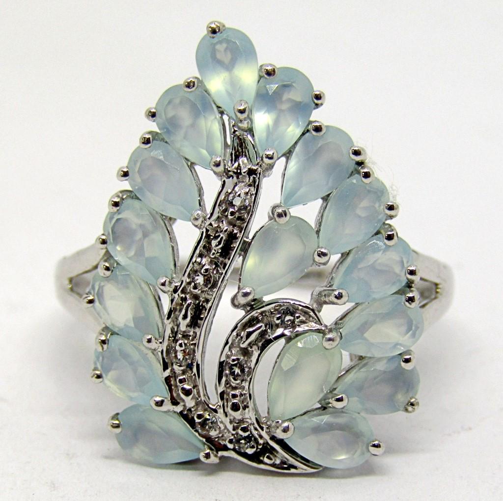 STERLING FASHION RINGS WITH BABY BLUE AND CLEAR (1 of 3)