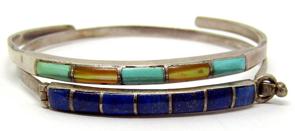 2-SOUTHWESTERN STERLING BRACELETS (1 of 3)