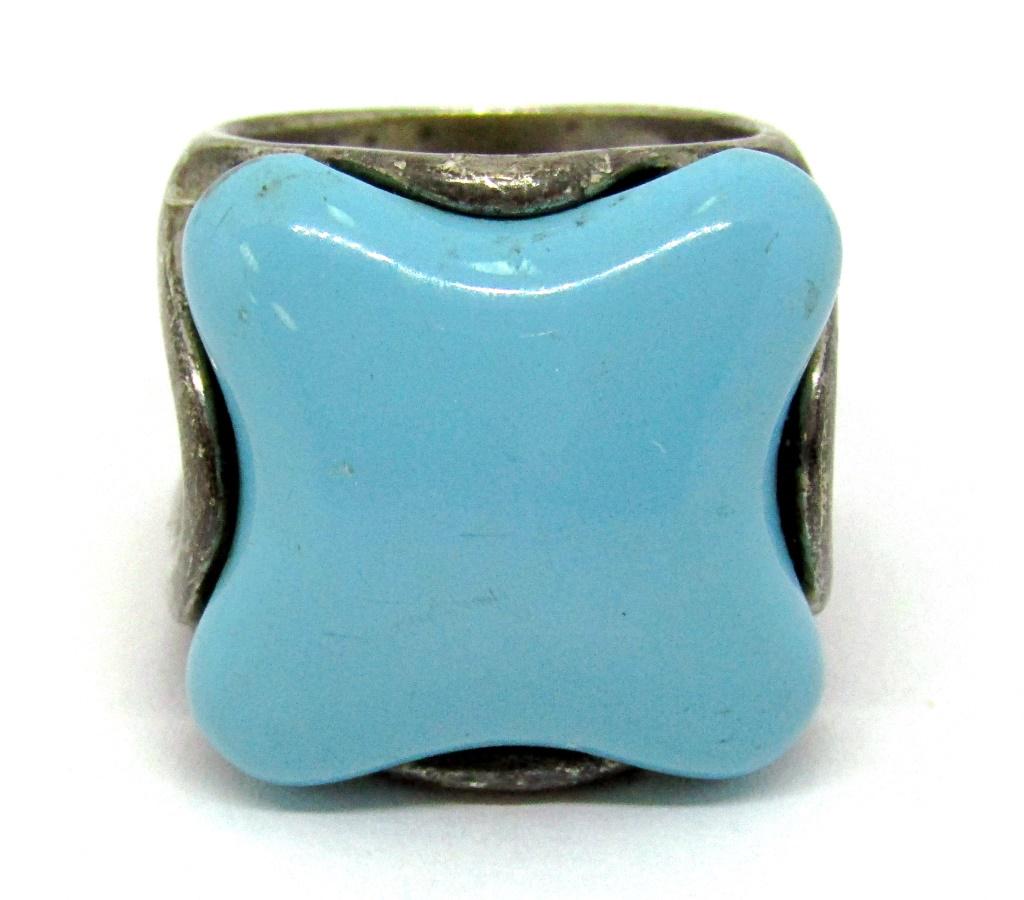 SIZE 8 SOUTHWESTERN STERLING SPLIT SHANK (1 of 3)