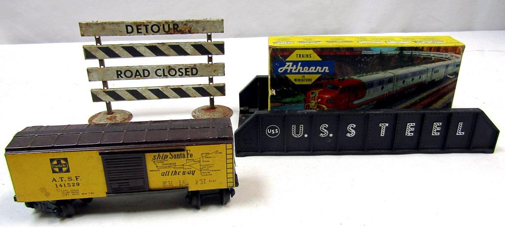 MISC TRAIN LOT: U.S. STEEL BRIDGE, TORPEDO's (1 of 6)