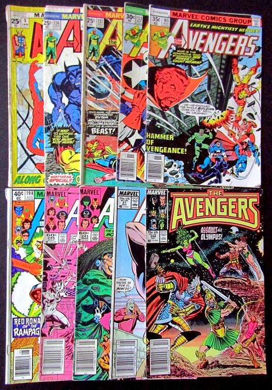 (10) MARVEL THE AVENGERS COMIC LOT 1971-1989 (1 of 5)