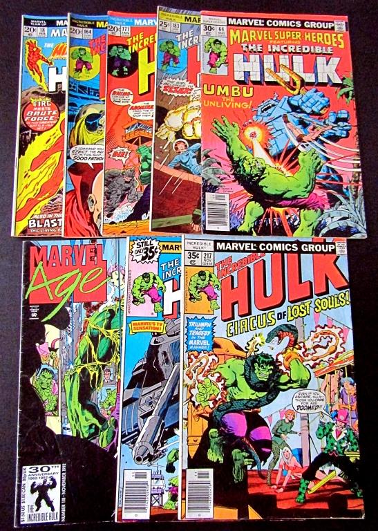 (7) MARVEL "HULK" COMICS 1973-1978 (1 of 5)