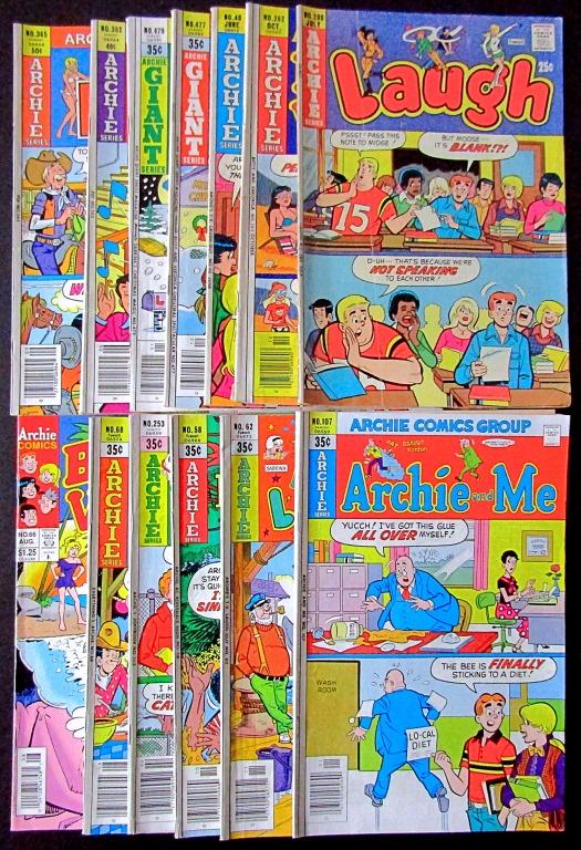 (13) ARCHIE SERIES COMIC LOT 1970's & 80's (1 of 5)