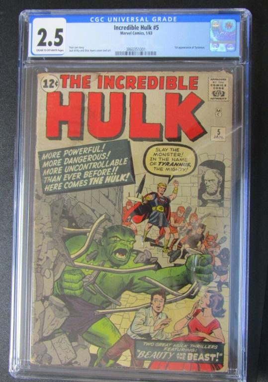 1963 INCREDIBLE HULK #5 CGC 2.5 (1 of 2)
