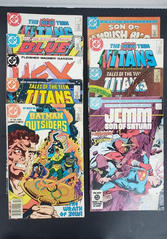 (9) DC COMIC LOT - MID 1980's - TEEN TITANS plus (1 of 5)