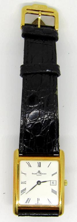 GENTS 18kt GOLD BAUME & MERCIER STRAP WATCH (1 of 6)