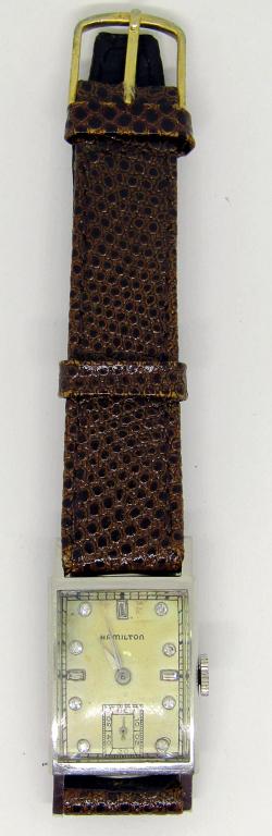 GENTS HAMILTON CAMBRIDGE PLATINUM WATCH (1 of 6)