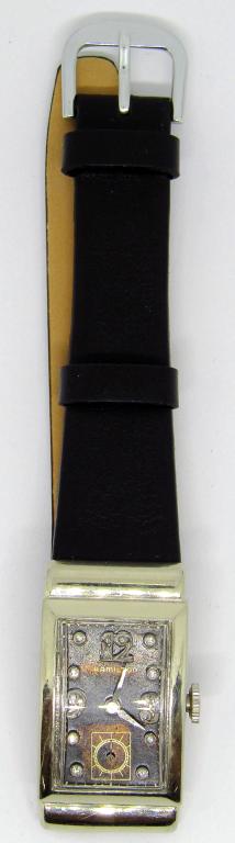 GENTS 14kt WHITE GOLD HAMILTON RECTANGLE (1 of 5)