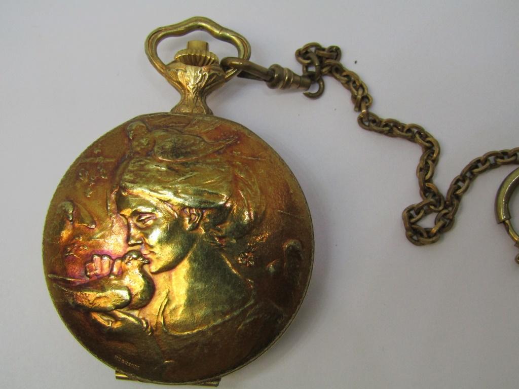 ARNEX 8 DAY HUNTING CASE POCKET WATCH (1 of 4)