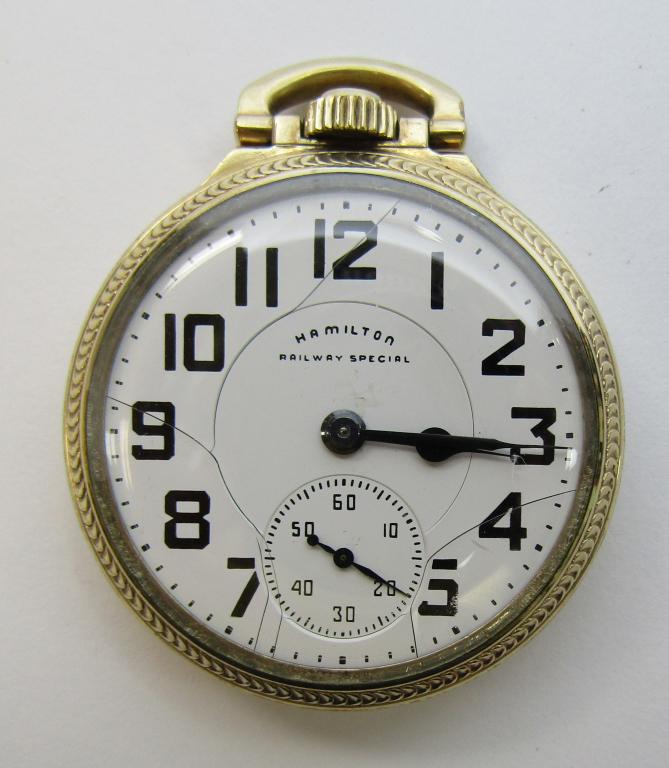 HAMILTON 992B RAILROAD POCKET WATCH (1 of 4)