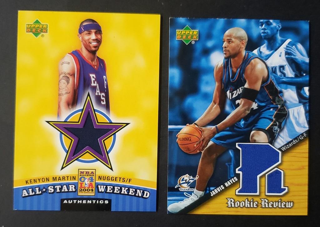 (2) UPPER DECK JERSEY CARDS (1 of 2)