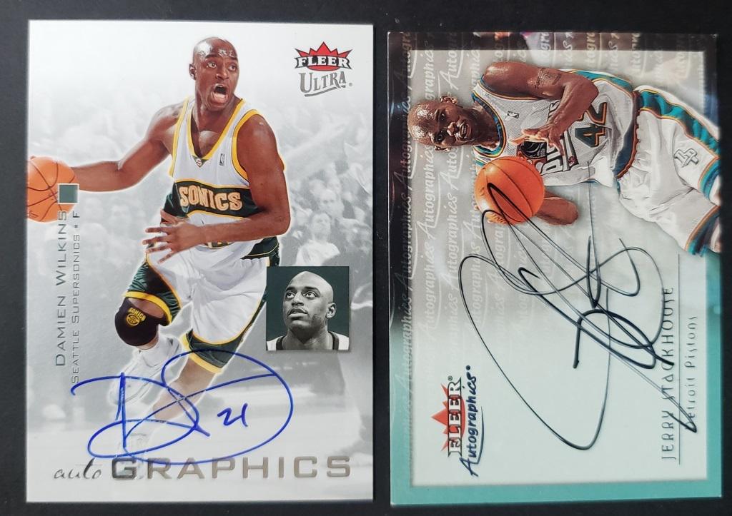 (2) FLEER AUTOGRAPHED CARDS (1 of 3)