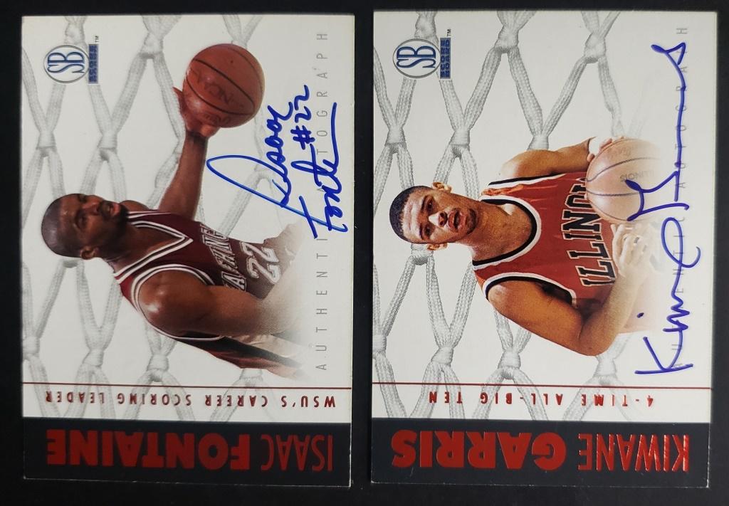 (2) SCOREBOARD AUTOGRAPHED CARDS (1 of 2)