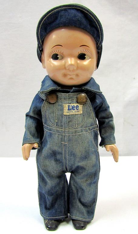 BUDDY LEE DOLL;ORIGINAL UNION MADE DENIM OVERALLS! (1 of 12)