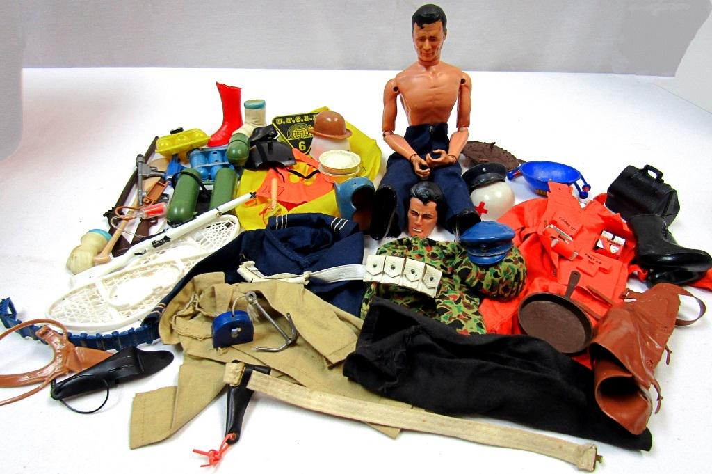 VTG CAPTAIN ACTION FIGURE MARKED 1966 IDEAL TOY CO (1 of 6)