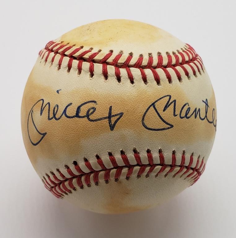 MICKEY MANTLE AUTOGRAPHED BASEBALL (1 of 3)