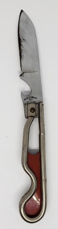 GEO Schrade Wire Frame Knife: VINTAGE Easy Open Jack Pocket Knife