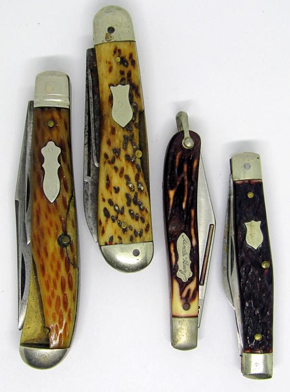 (4) VTG POCKET KNIVES (2) SCHRADE (1 of 7)