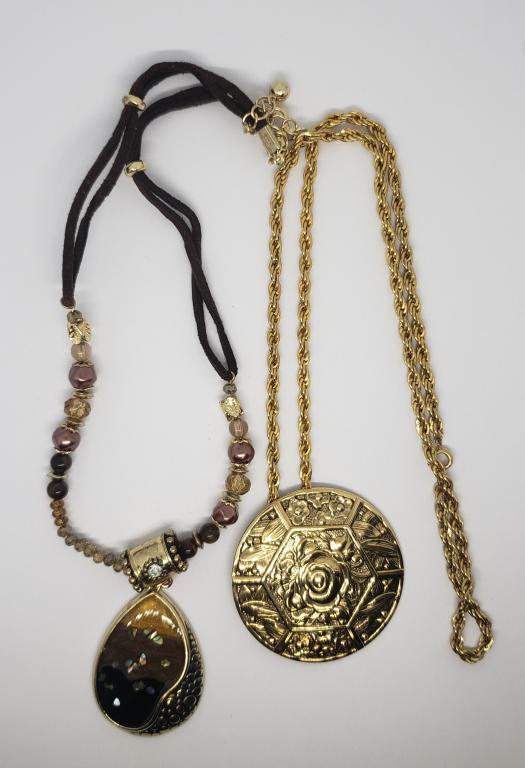 2-MODERN NECKLACES: (1)WITH ROPE STYLE (1 of 5)